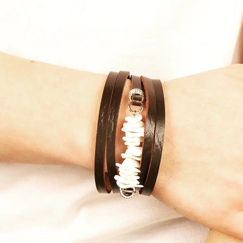 Tropical Trek Urban Bracelet Brown/White