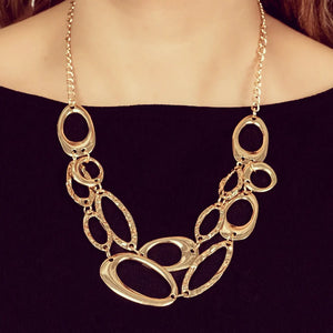 Game OVAL Necklace Gold