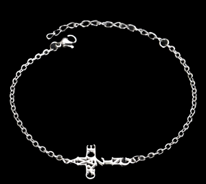 Amazing Grace Earrings and Bracelet Set Silver Stainless Steel