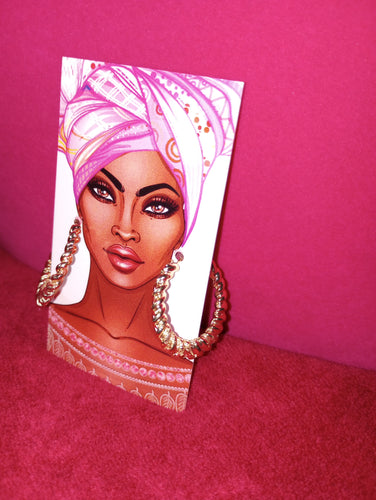 Ripple style Hoop Earrings Gold Plated