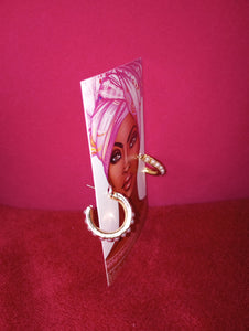 Gold Plated Hoop Style Earrings