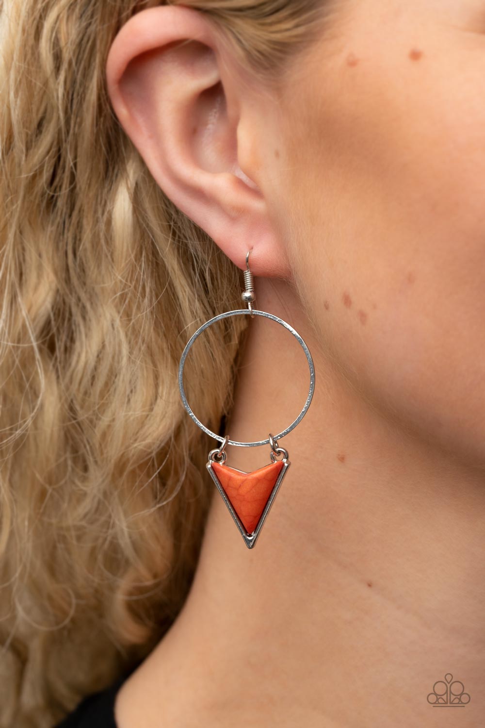 Sahara Shark Earrings Orange