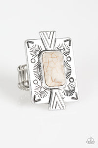 So Smithsonian Ring White/Crackle