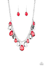 Load image into Gallery viewer, CLIQUE-bait Necklace Red/Silver