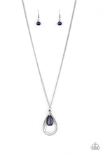 Load image into Gallery viewer, Teardrop Tranquility Necklace Dark Blue