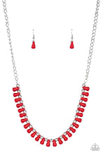 Load image into Gallery viewer, Extinct Species Necklace Red/Crackle