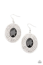 Load image into Gallery viewer, FIERCE Field Earrings Black/Silver