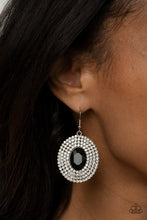 Load image into Gallery viewer, FIERCE Field Earrings Black/Silver
