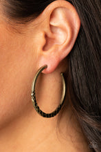 Load image into Gallery viewer, Imprinted Intensity Earrings Brass
