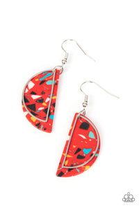 Flashdance Fashionista Earrings Red/Multi