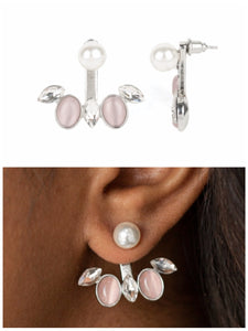 Modern Sophistication Earrings 3D Pink