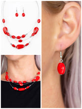 Load image into Gallery viewer, Radiant Reflections Necklace Red or Silver