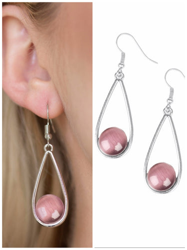 Over The Moon Earrings Purple