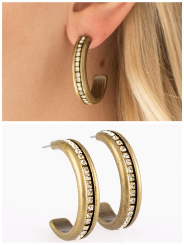 5th Avenue Fashionista Earrings Brass