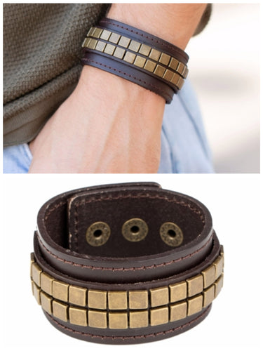Engine Room Urban Bracelet Brown/Brass