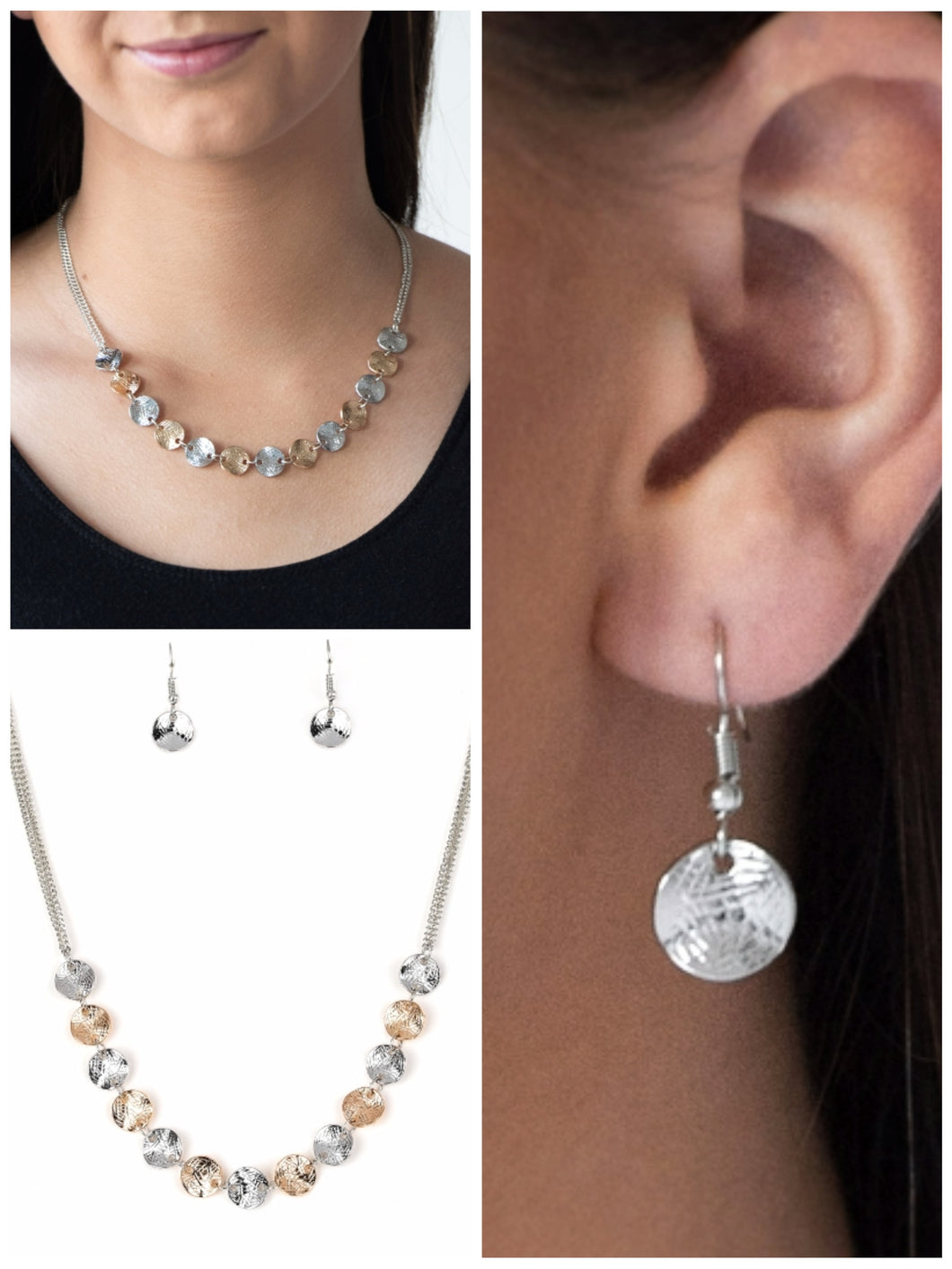 Simple Sheen Necklace Multi/Silver/Gold