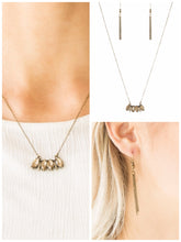 Load image into Gallery viewer, Deco Decadence Necklace Brass