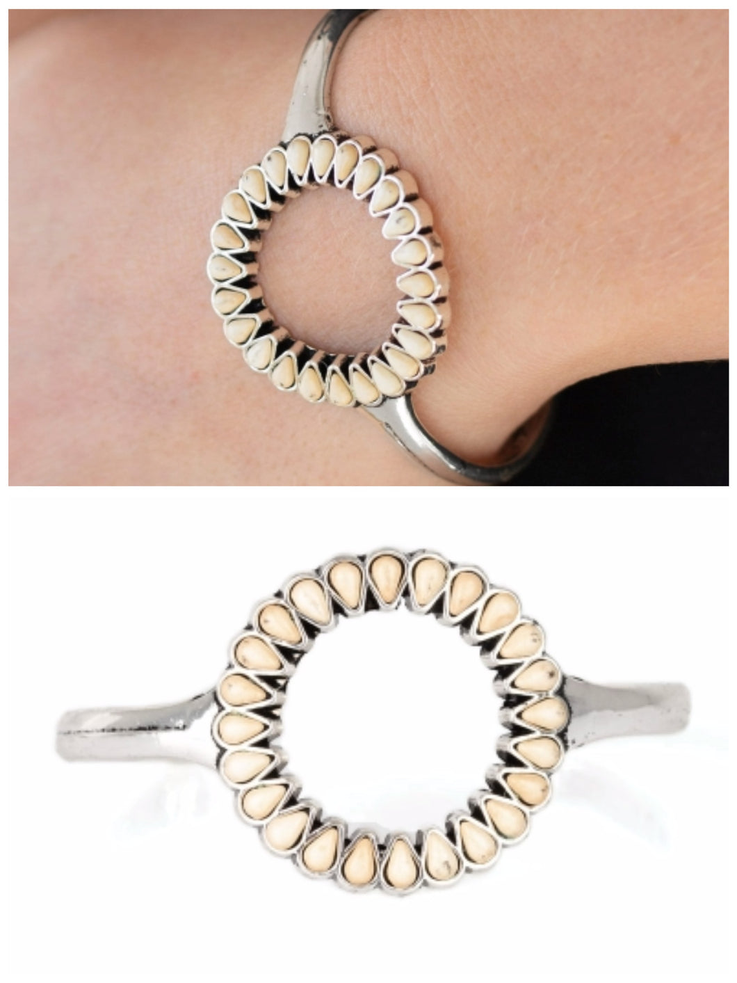 Divinely Desert Bracelet White/Crackle