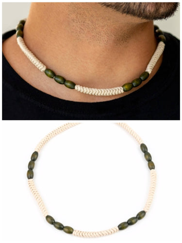 Tahiti Tide Urban Necklace Green/Camel