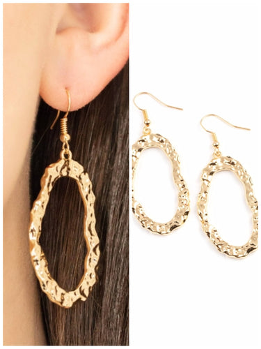 ARTIFACT Checker Earrings Gold