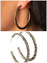 Load image into Gallery viewer, Imprinted Intensity Earrings Brass