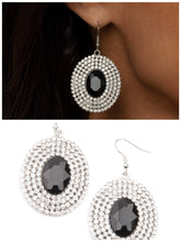 Load image into Gallery viewer, FIERCE Field Earrings Black/Silver