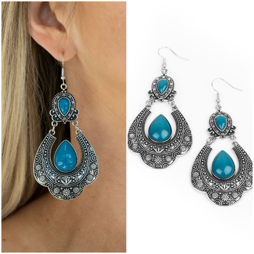 Rise and Roam Earrings Blue