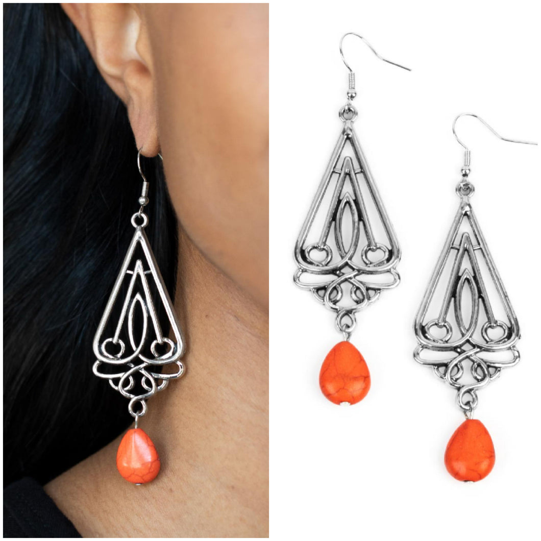 Transcendent Trendsetter Earrings Orange