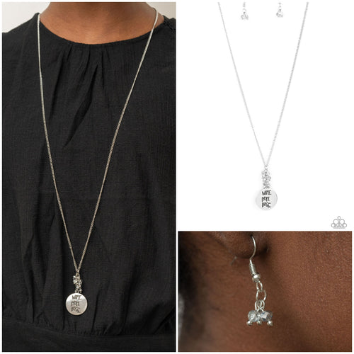 Words 2 Live By Necklace Silver