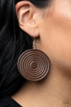 Load image into Gallery viewer, Caribbean Cymbal Earrings Brown or Black