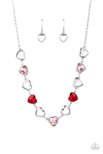 Load image into Gallery viewer, Contemporary Cupid Necklace Pink/Red