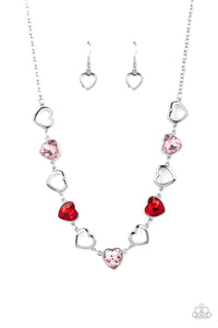 Contemporary Cupid Necklace Pink/Red