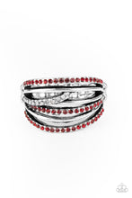 Load image into Gallery viewer, Get A Move On Ring Red/Silver
