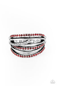 Get A Move On Ring Red/Silver