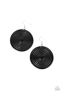 Caribbean Cymbal Earrings Brown or Black