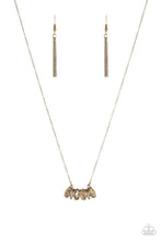 Load image into Gallery viewer, Deco Decadence Necklace Brass