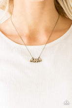 Load image into Gallery viewer, Deco Decadence Necklace Brass