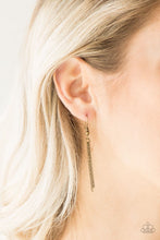 Load image into Gallery viewer, Deco Decadence Necklace Brass