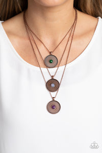 Geographic Grace Necklace Silver or Copper