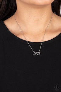 Hugs and Kisses Necklace Silver