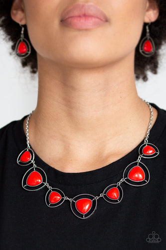 Make A Point Necklace Red