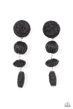 Load image into Gallery viewer, Twine Tango Earrings Black