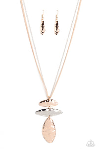 Monochromatic Model Necklace Rose Gold/Silver/Multi