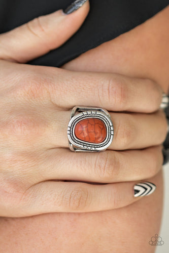 Out On The Range Ring Orange/Crackle
