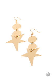 Star Bizarre Earrings Gold