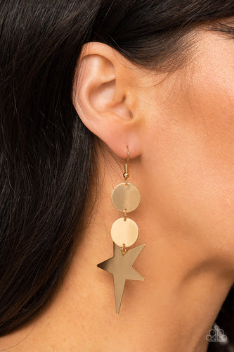 Star Bizarre Earrings Gold