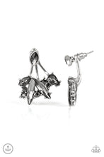Load image into Gallery viewer, Deco Dynamite Earrings 3D Sliver/Gun Metal Black