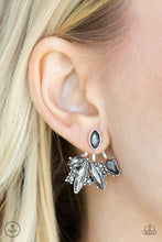 Load image into Gallery viewer, Deco Dynamite Earrings 3D Sliver/Gun Metal Black