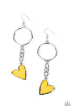 Load image into Gallery viewer, Don&#39;t Miss a HEARTBEAT Earrings Yellow