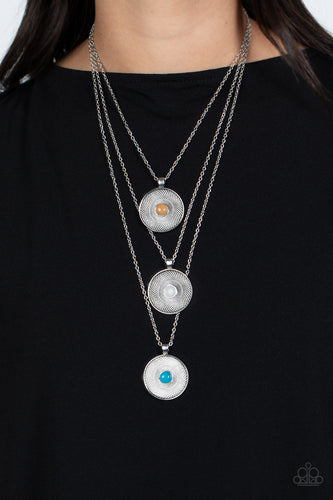 Geographic Grace Necklace Silver or Copper